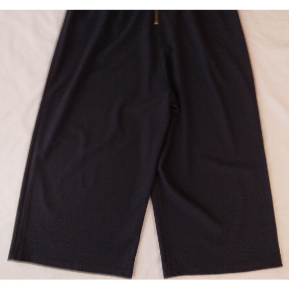 Papillon Wide Leg Jumpsuit Romper Navy Sleeveless New  Womens Size Small - Picture 10 of 12